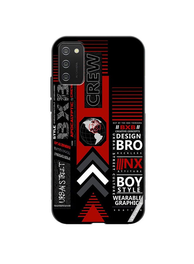 VR CREATIVE Protective Case Cover For Samsung Galaxy A02s Bxb Logo Design Multicolour - Image 1