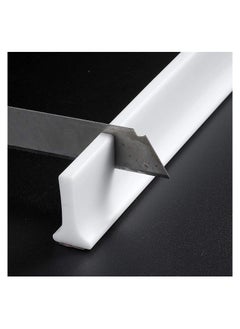 RATSAW 1M Flexible Shower Threshold Water Dam Collapsible Wet Floor Barrier Strip Self Adhesive and Bendable Waterproof Strip for Bathtub Bathroom Kitchen White  - Image 5