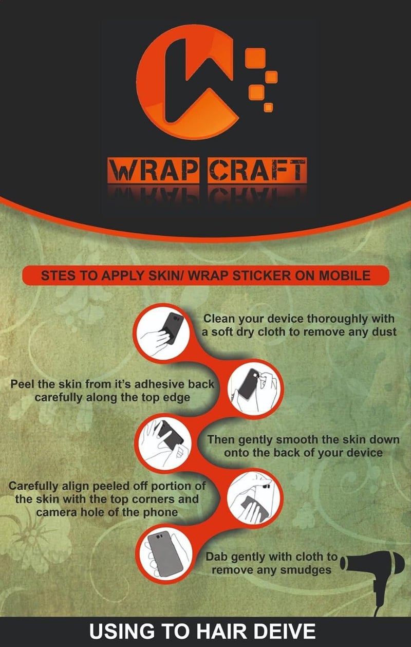 WRAP CRAFT Mobile Skin Sticker Compatible with Samsung Galaxy S22 Ultra Skin Not Back Cover, Camera & Back Protector Mobile Skin Wrap; Samsung Galaxy S22 ULTRA-KE-47 - Image 5