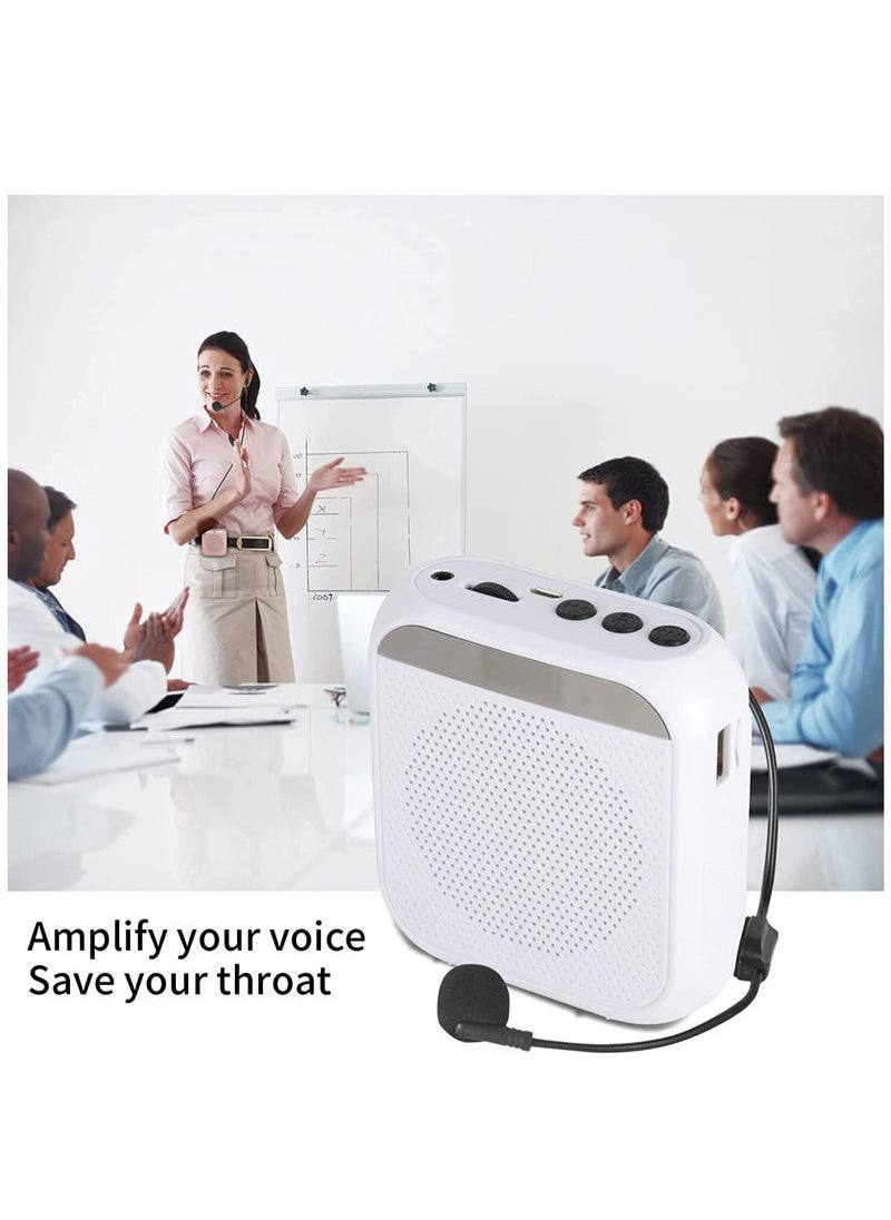 Generic Voice Amplifier, Portable Speech Amplifier with Wired Microphone Headset, Rechargable Loudspeaker for Teachers, Tour Guides, Coaches and Meeting  - Image 2