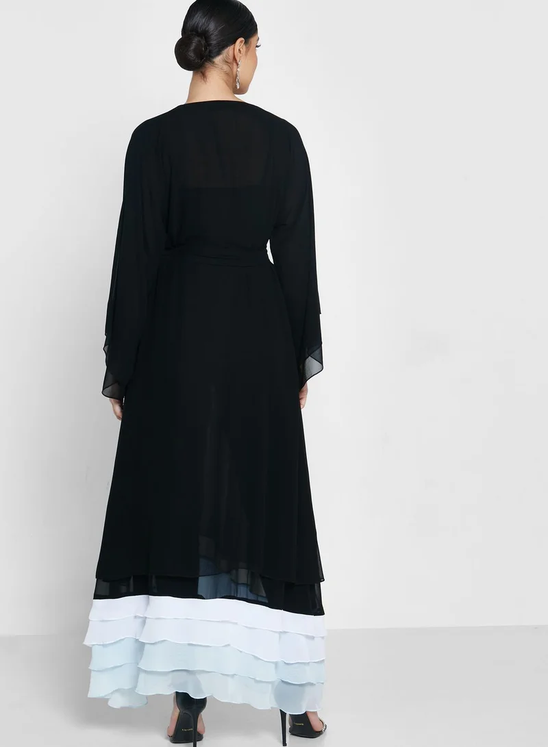 NUKHBAA Tie Detail Abaya