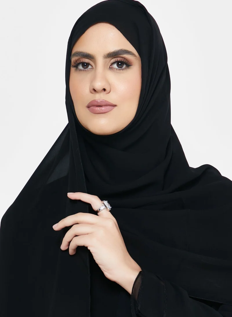 NUKHBAA Tie Detail Abaya