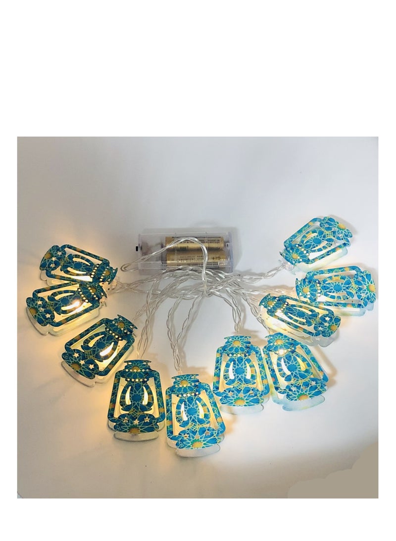 String Lights For Eid Ramadan Decorations Mubarak Ramadan Moon Star Lantern Lamp,Curtain String Lights with 3m  20 Lighting Modes for Home Outdoor  Bedroom  Wedding  Garden Decorations - Image 1