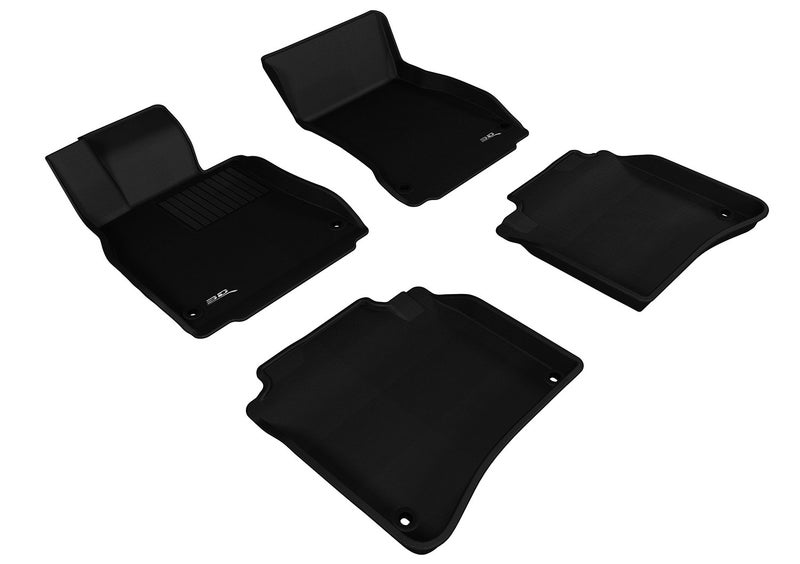 3D MAXpider Custom Fit Kagu Floor Mat Black Compatible with MercedesBenz SClass  S63S65 AMG Sedan W222 20142020  Full Set