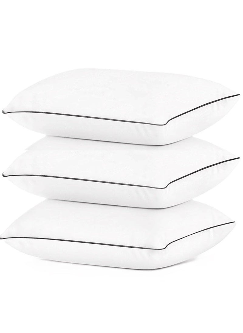 بلوبيري وسادة الأنابيب قطنية السوداء 3 قطع مقاس 50×70 سم صنع في الإمارات العربية المتحدة - Image 1