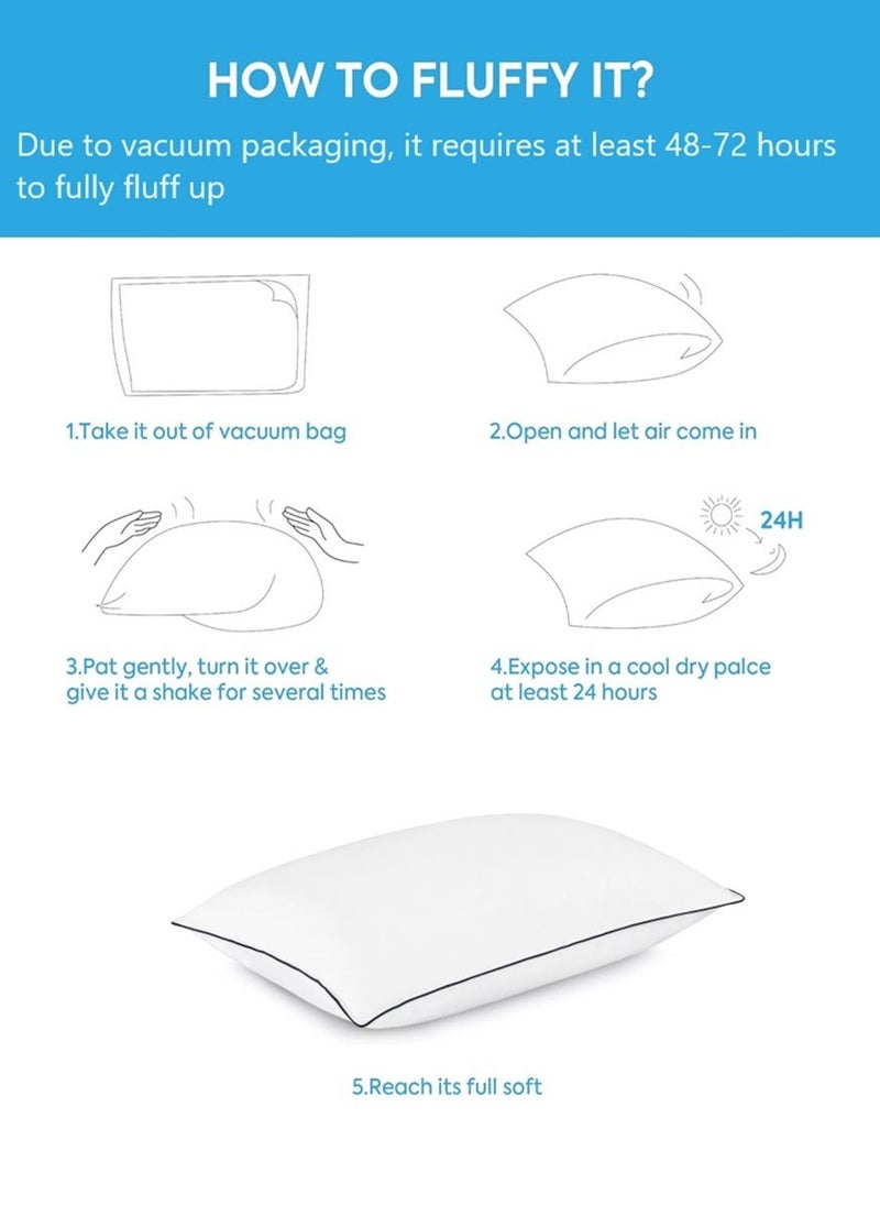 بلوبيري وسادة الأنابيب قطنية السوداء 3 قطع مقاس 50×70 سم صنع في الإمارات العربية المتحدة - Image 5