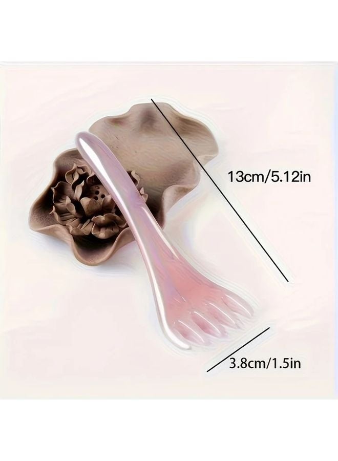 2pcs Assorted Color Five Prong Head Massager Gua Sha Board For Feet Legs Arms Back Body Muscle - Image 4