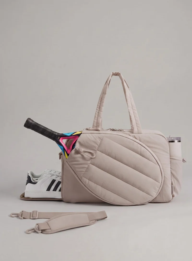 Svl Celine Quilted Padel & Tennis & Gym Bag with Separate Shoes Compartment