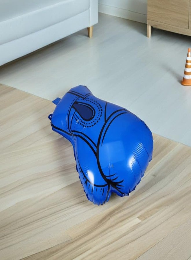 Amosfun 10Pcs Boxing Gloves Foil Balloons Aluminum Party Decorations for Boys Birthday Wrestling Theme Celebrations Self Sealing for Sports Events - Image 4