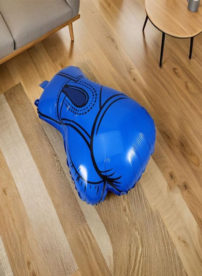 Amosfun 10Pcs Boxing Gloves Foil Balloons Aluminum Party Decorations for Boys Birthday Wrestling Theme Celebrations Self Sealing for Sports Events - Image 5