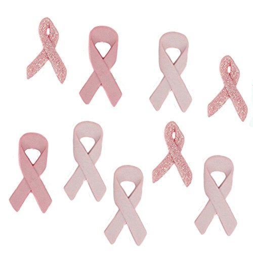 Dress It Up 5789 Buttons Breast Cancer Awareness Ribbons - Image 1