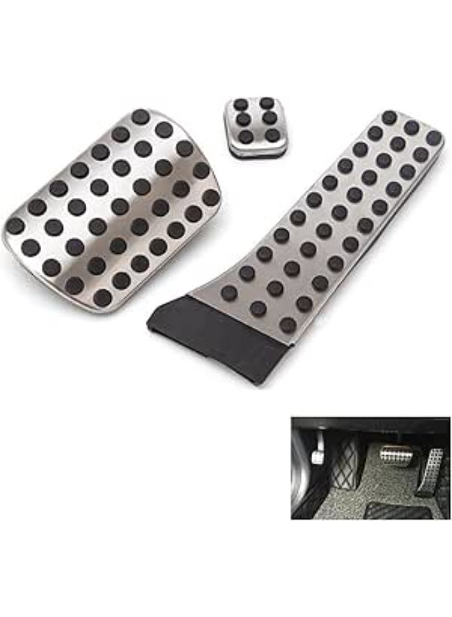 Automatic stainless steel sport pedal covers for Mercedes-Benz W210 W211 W212 W203 W204 W205 W221 W222 - Image 1