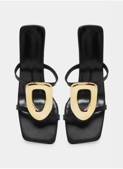 Metallic Buckle Kitten Heel Sandals - pzsku/Z23406BA72C4EBCBC5D85Z/45/_/1739732119/7f8b44c2-df75-43d7-9499-5a869064af34