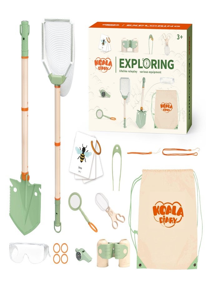 KOALA DIARY Kids Outdoor Explorer Kit, 11PCS Bug Catching Kit with Butterfly Net, Shovel，Magnifying Glass, Bug Catchers，Outdoor Explorer Kit Toys for Kids Age 3+ - Image 1