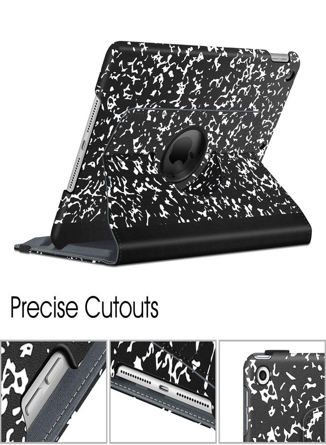 Fintie Rotating Case for iPad 9th Generation (2021) / 8th Generation (2020) / 7th Gen (2019) 10.2 Inch - 360 Degree Rotating Stand Cover with Pencil Holder, Auto Wake Sleep, Black Composition Book - Image 5