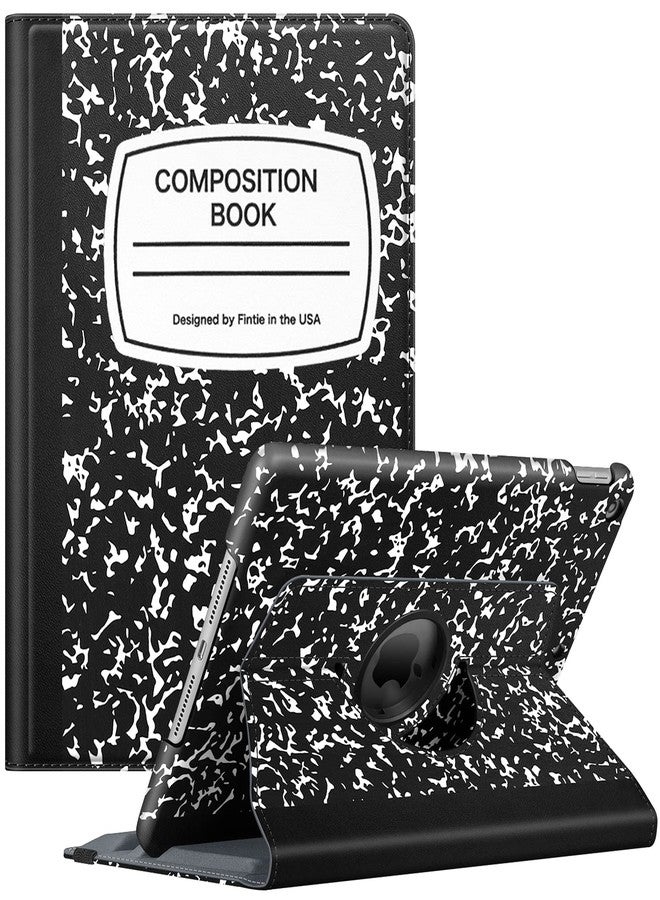 Fintie Rotating Case for iPad 9th Generation (2021) / 8th Generation (2020) / 7th Gen (2019) 10.2 Inch - 360 Degree Rotating Stand Cover with Pencil Holder, Auto Wake Sleep, Black Composition Book - Image 1