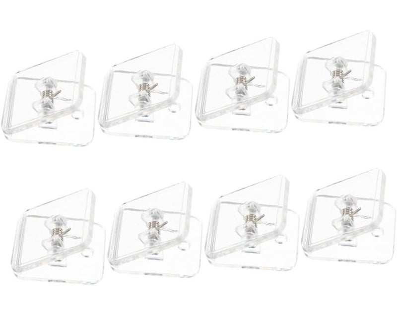 Transparent 8 Pcs Wall Mount Dog Pee Pad Holder Reusable Training Clip Nonslip Bottom - Image 1