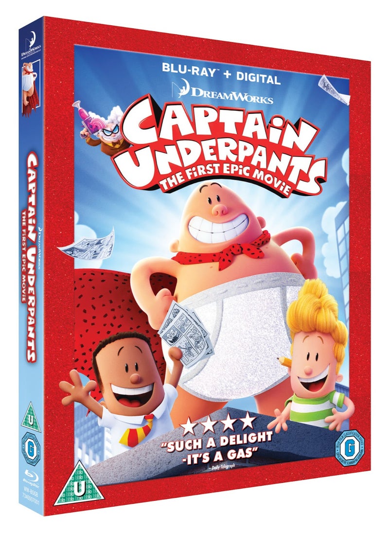 Captain Underpants : The First Epic Movie - Blu-ray - Arabic Subtitle Included 