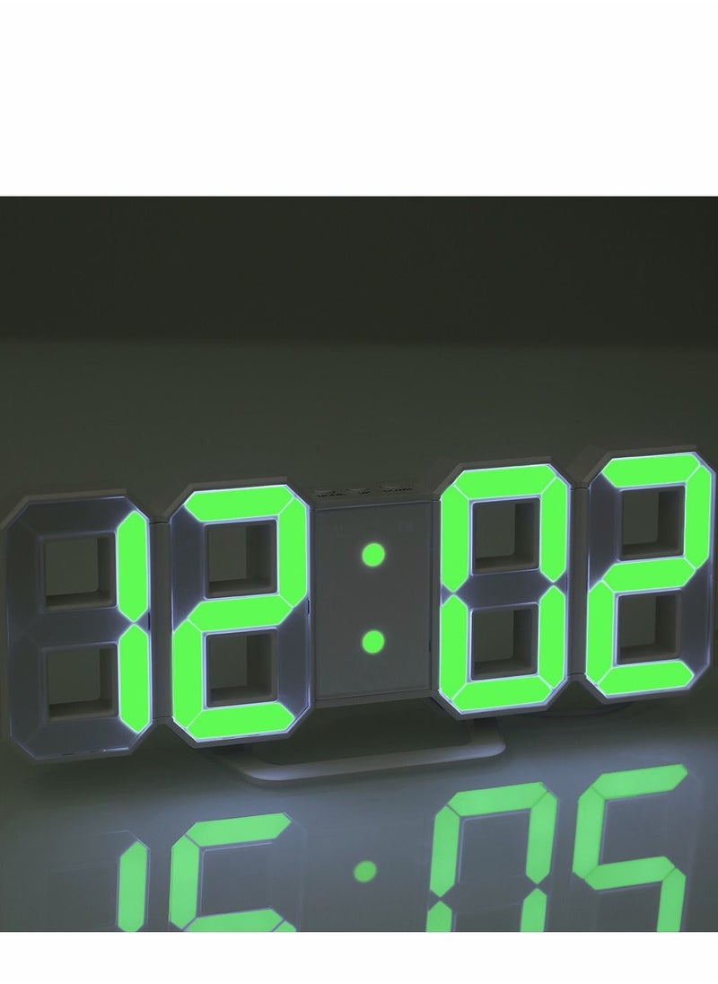 Multifunctional Large LED Digital Wall Clock 12H/24H Time Display With Alarm and Snooze Function Adjustable Luminance