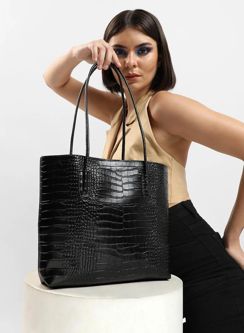 Haute Sauce  Raven Black Tote Bag Set for Women | Best Price UAE