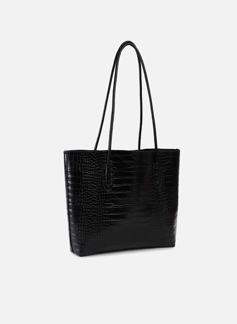 Haute Sauce  Raven Black Tote Bag Set for Women | Best Price UAE