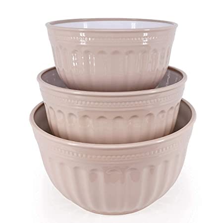 REPLEX REPLEX 3PCS Plastic Mixing Bowls Salad Bowls with Lid Food Storage Container for Keep Fresh Small Mixing Serving Bowls Stackable Kitchen Containers for Serving Salads Soup Dessert and Snacks  - Image 2