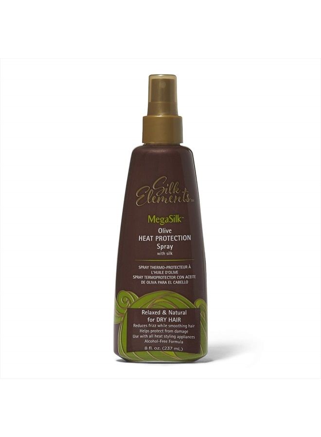 Silk Elements Megasilk Olive Heat Protection Spray - 8oz - Image 1