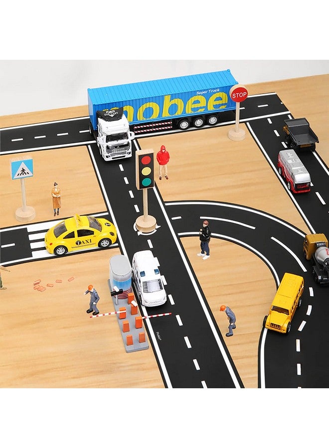 Piokio 33' X 2.4" Black Road Track Tape, Car Tracks Are Great For Kids Birthday Party, Racing Party Decoration (1 Rolls) - Image 5