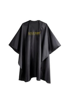 GOLD HAIR Professional Cutting Cape Black 1pc 