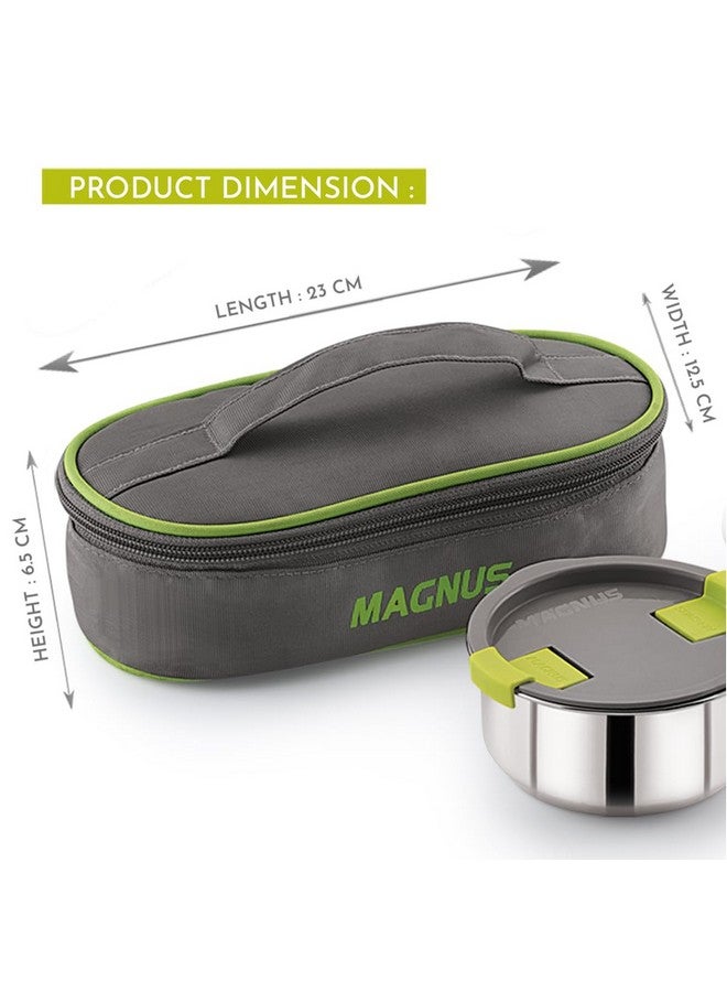 Magnus Olive-2 Stainless Steel Lunch Box for Kids, Lunch Boxes for Office Men - Leak-Proof Containers, Insulated Carry Case, Airtight Food Storage for School, Office, Picnic - Image 3