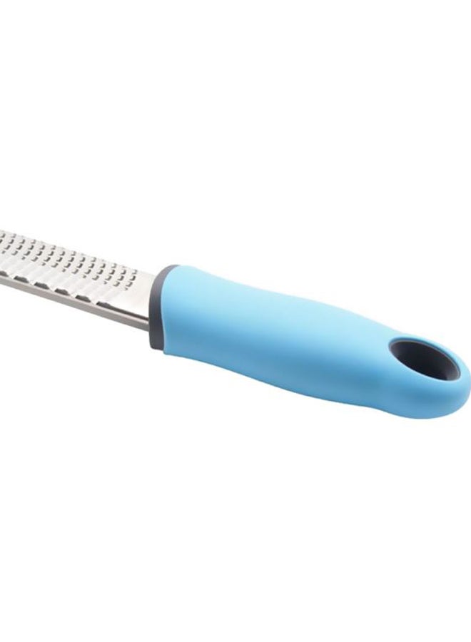 Stainless Steel Zester Grater Silver/Blue 32.5x3.5cm - Image 3