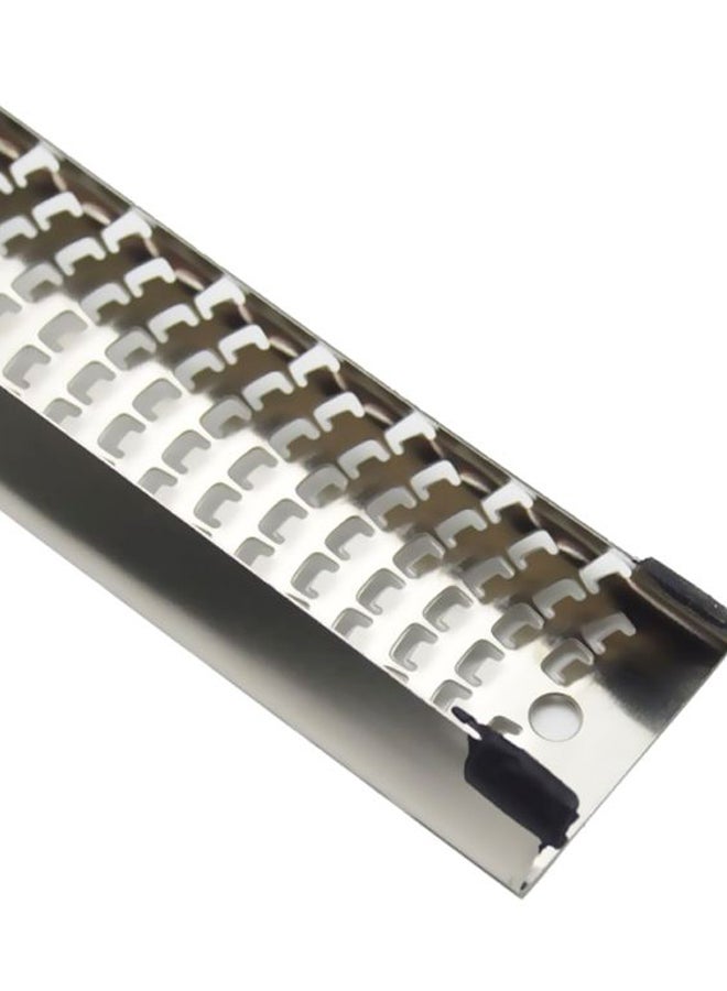 Stainless Steel Zester Grater Silver/Blue 32.5x3.5cm - Image 4
