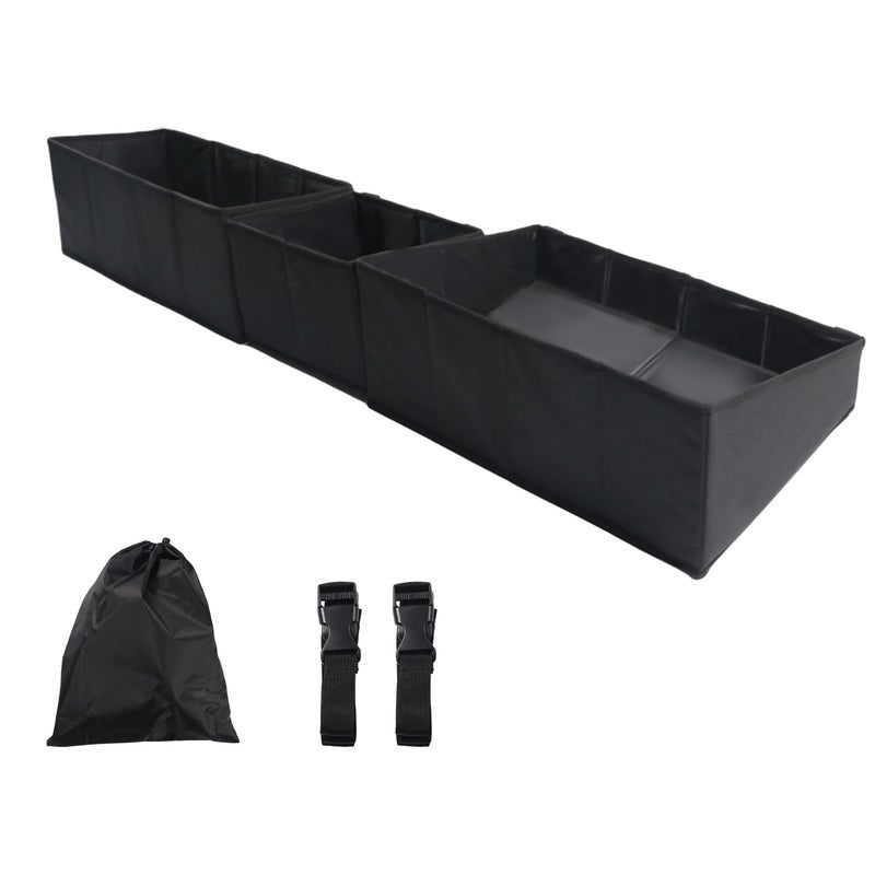 Liizoo Under Seat Storage Box Compatible with Chevy SilveradoGMC Sierra 1500 2019 2020 2021 2022 2023 Foldable Underseat Organizer for SilveradoSierra 25003500 2023 20222020 Crew Cab Accessories