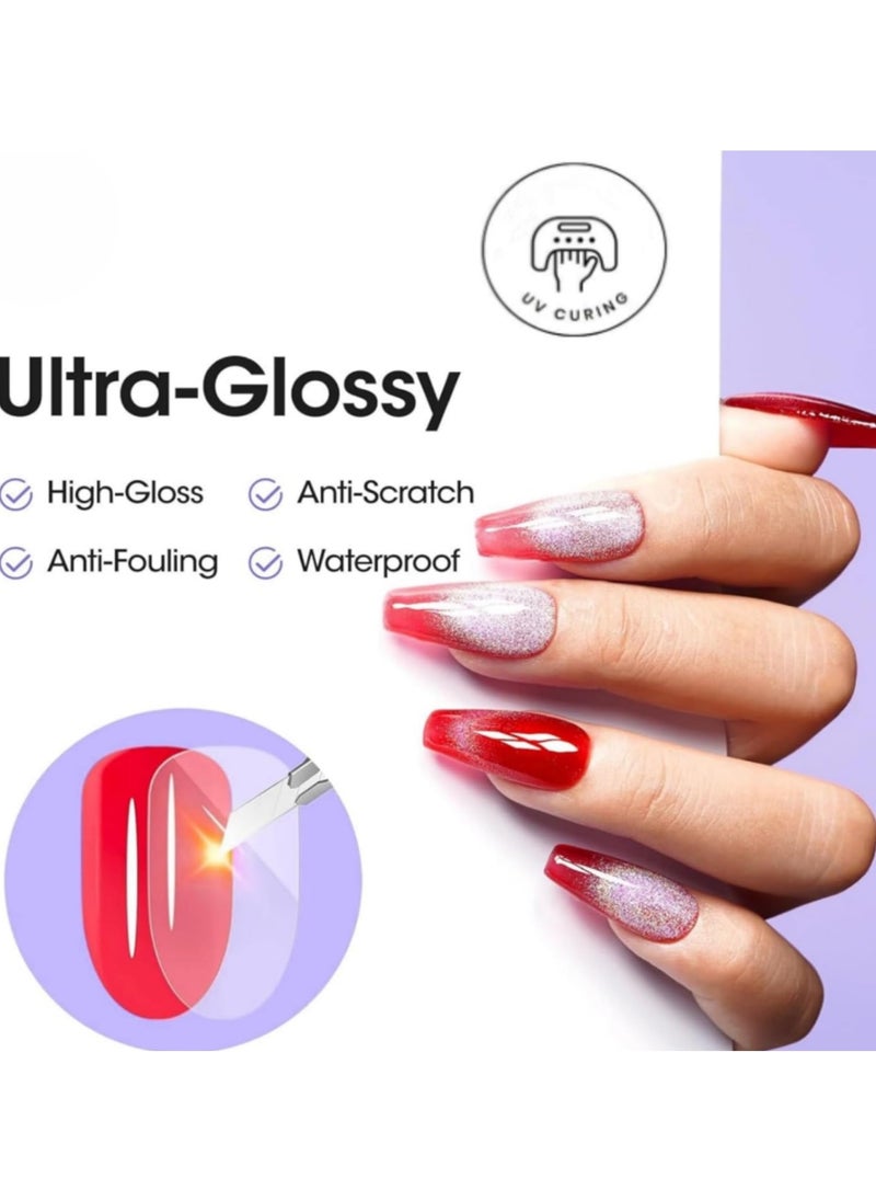 Remy Belle 15ml High Gloss Top Coat for Gel Polish & Poly Gel Super Shine Finish and Long Lasting, Soak Off  - Image 3