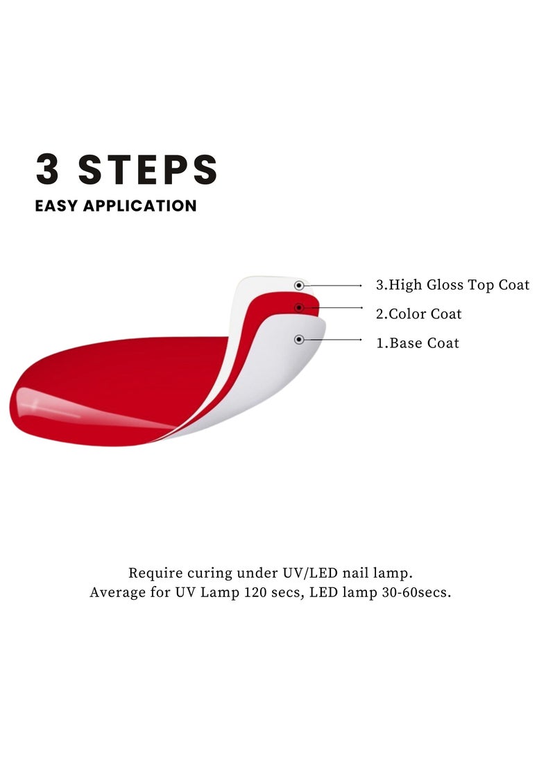 Remy Belle 15ml High Gloss Top Coat for Gel Polish & Poly Gel Super Shine Finish and Long Lasting, Soak Off  - Image 5