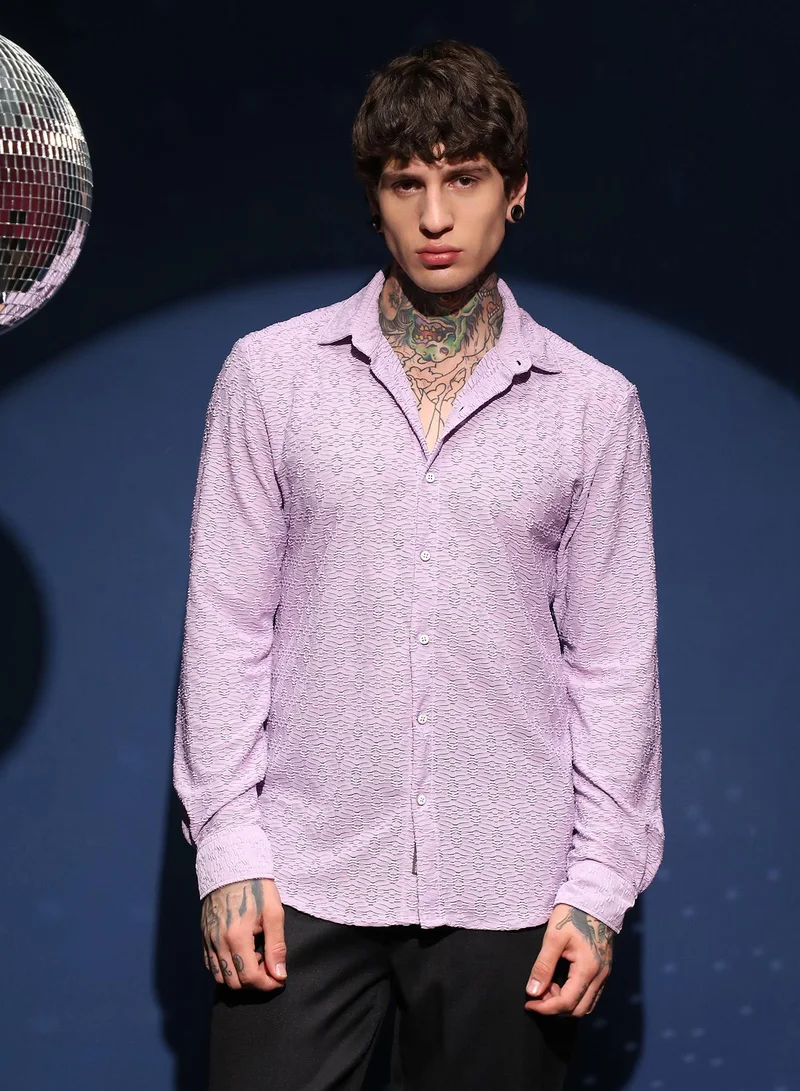 CAHOOT  Men's Lavender Dunes-Tactile Shirt for Men | Best Price UAE