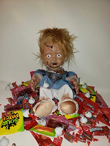Morris Costumes Creepy Crying Doll Baby Ugly Haunted Doll Animatronics Spooky Decor Scary Halloween Decorations Indoor Scary Haunted House Dolls Props - Image 5