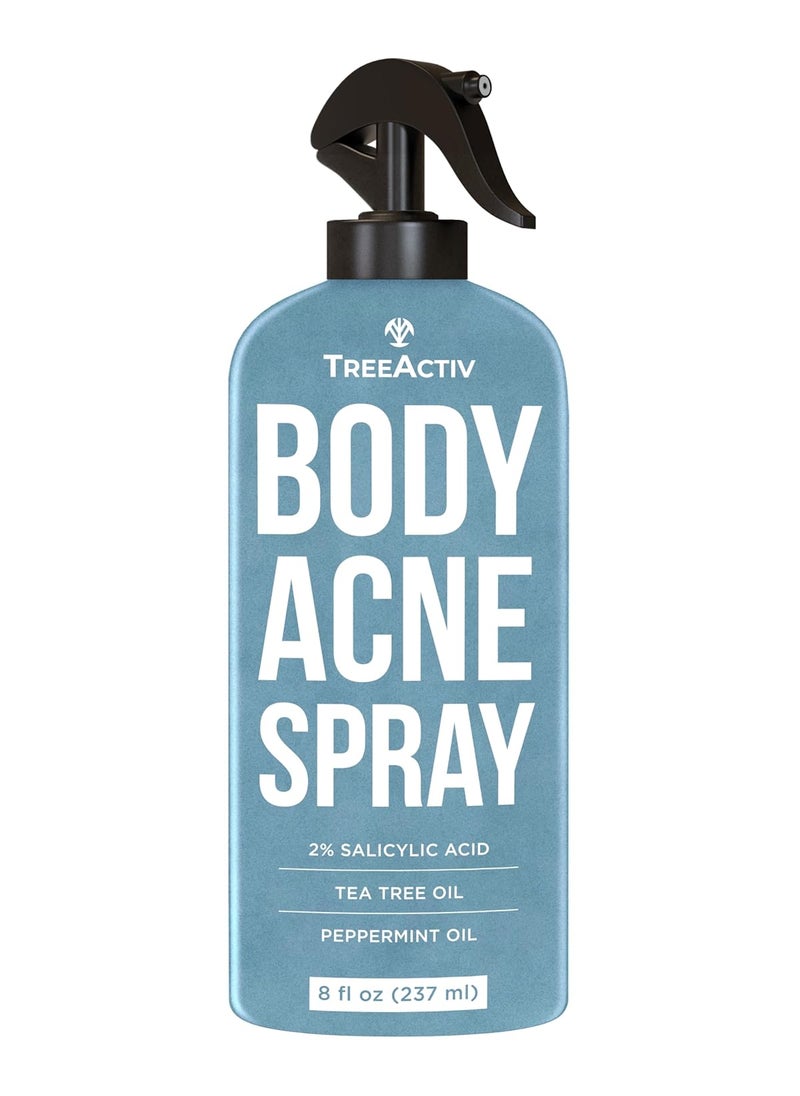 TreeActiv TreeActiv Body  Back Acne Treatment Original Formula 8 fl oz 2 Salicylic Acid Cystic  Body Acne Spray for Chest Shoulders  More Bacne Treatment for Teens  Adults 