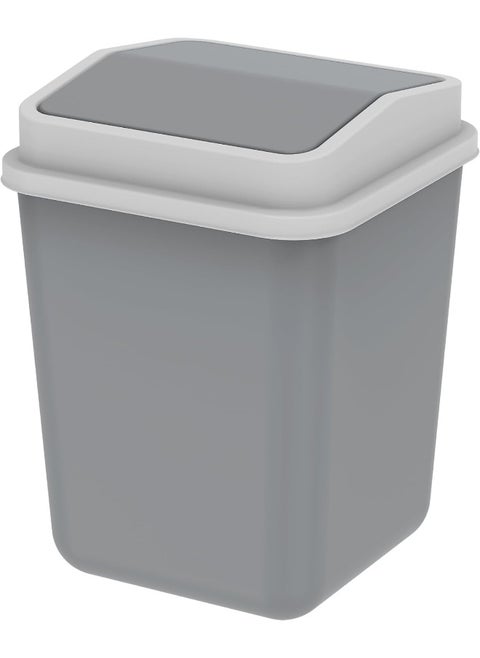 15L Swivel Waste Bin With Out Swing Lid, Pearl Grey