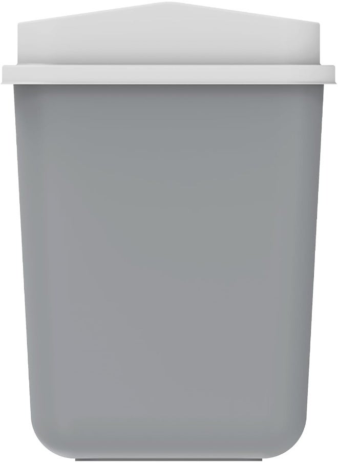 Cosmoplast 15L Swivel Waste Bin With Out Swing Lid, Pearl Grey  - Image 3