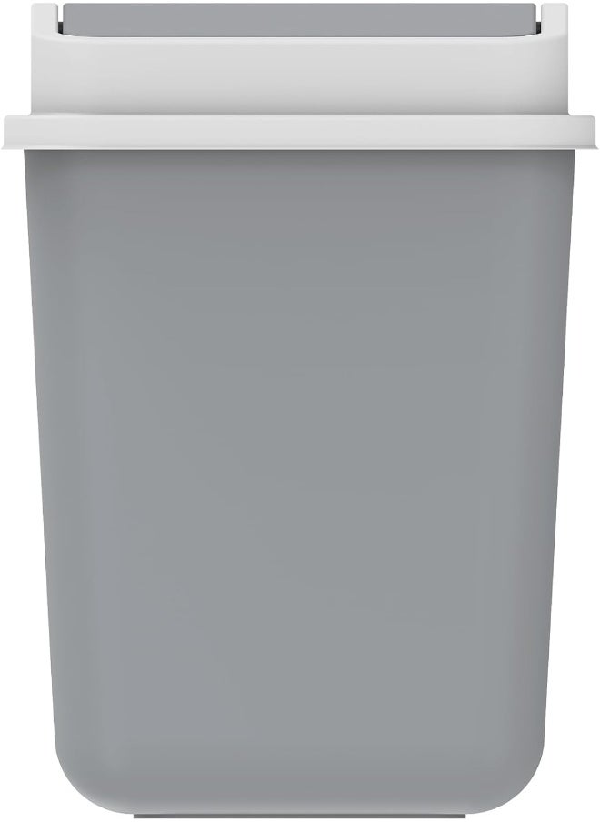 Cosmoplast 15L Swivel Waste Bin With Out Swing Lid, Pearl Grey  - Image 2