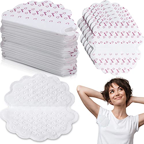 Loopeer 50 Pack Large Underarm Sweat Pads for Women Armpits Adhesive Disposable Dress Guards Non Visible Secret Sweat Block Comfortable Unflavored Non Sweat Armpit Protection for Sweating 492 x 453 Inches - Image 1