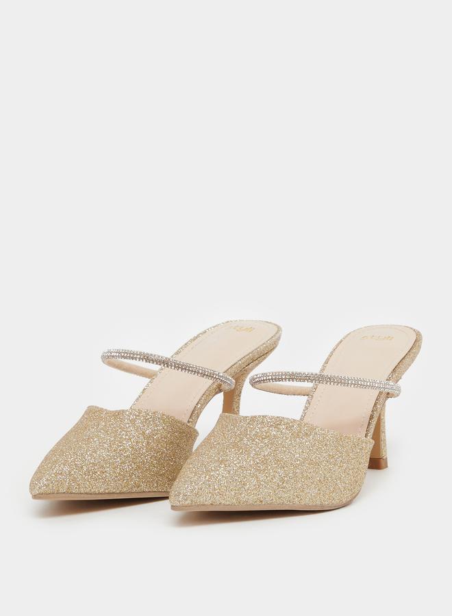 ستايلي حذاء كعب ستيليتو مدبب بنقوش - Image 2