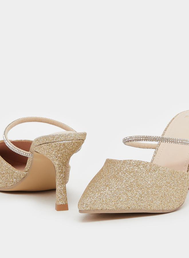 ستايلي حذاء كعب ستيليتو مدبب بنقوش - Image 3