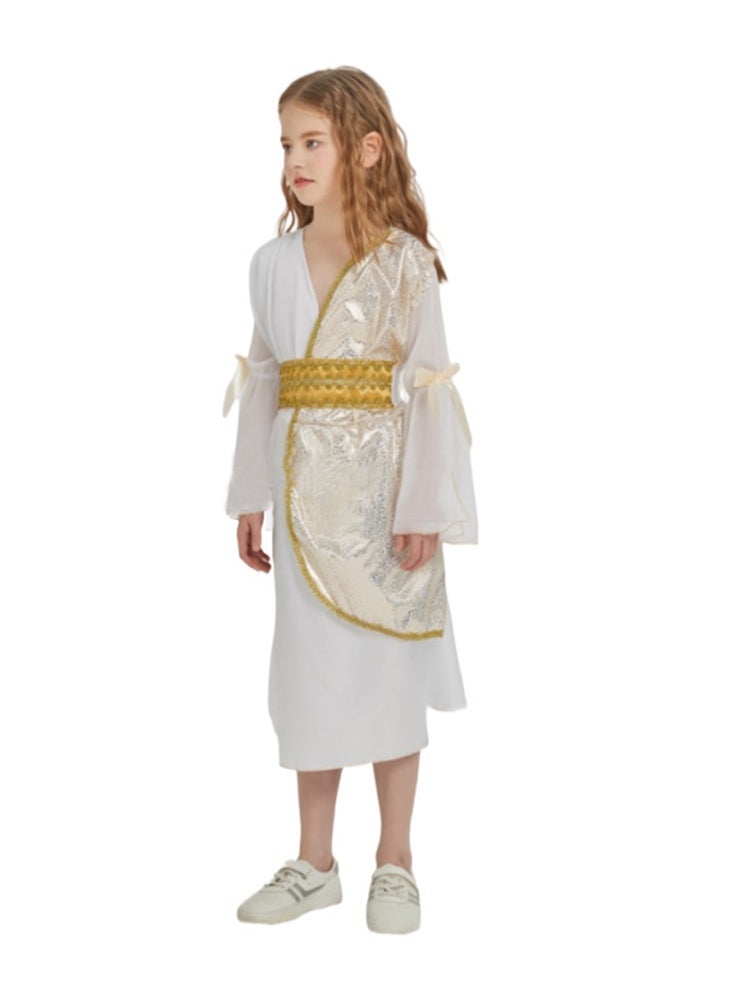 Al Aoyama Girls Greek Goddess Athena Costume for Stage Performance, Royal Princess Queen Angel Dress  – Kids Pretend Play Goddess & Empress Outfit  - Image 3