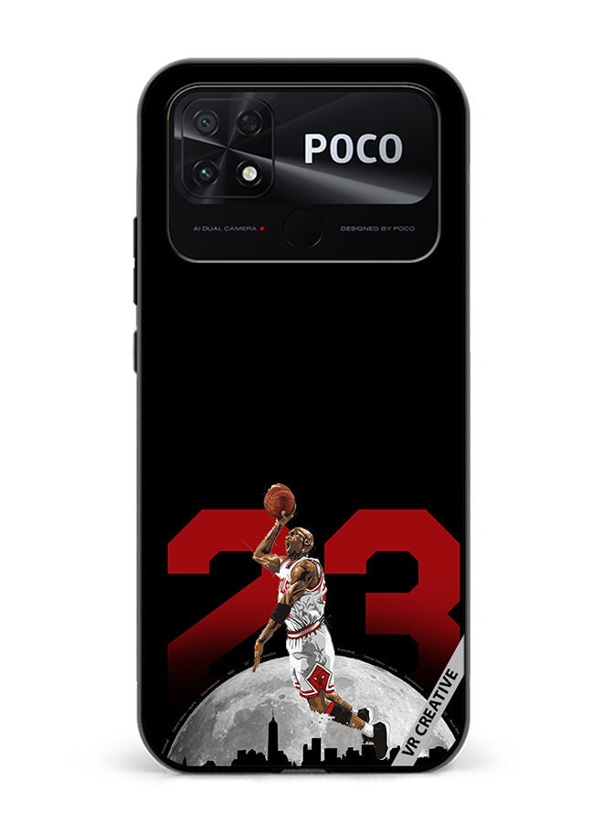 VR CREATIVE Protective Case Cover For Xiaomi Poco C40 Lebron 23 Over The City Design Multicolour - Image 1