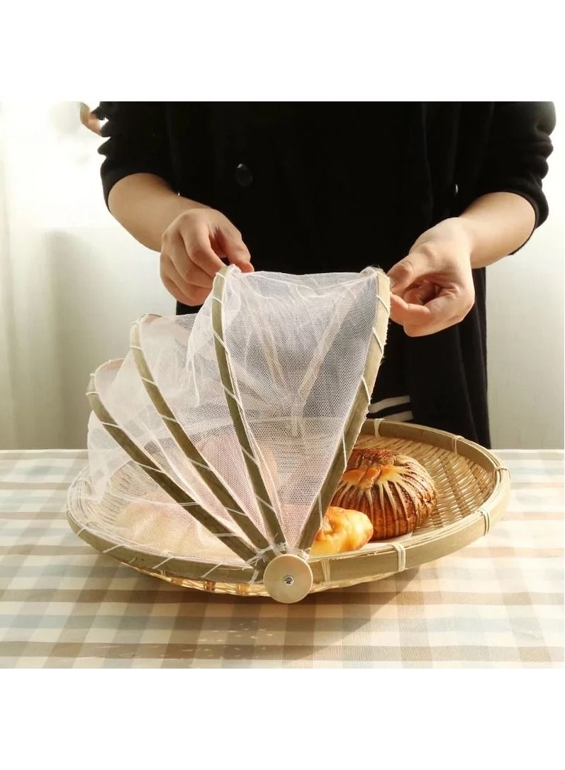 DubaiGallery Traditional Bamboo Handmade Dishes Eco-friendly Food Container Confectionery Cake Dining Plate Dining Table Decorative Tray Fruit Bowl  - Image 1
