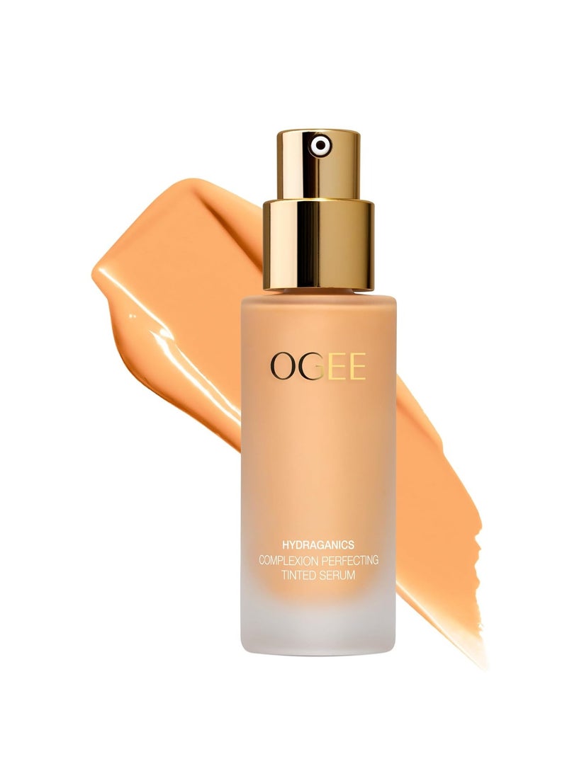 OGEE Ogee Complexion Perfecting Liquid Foundation - Lightweight Tinted Moisturizer For Face (Palmetto 2.80N - Medium Light Tan, Olive Undertones) - with Vitamin C & Jojoba Oil - Certified Organic 