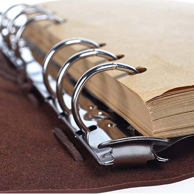 Vintage Pirate Ship Notebook Travel Diary Loose-leaf Notepad/A7-Brown - Image 3