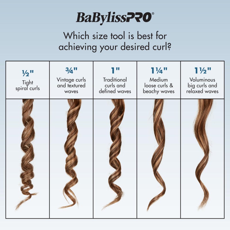 BaBylissPRO Nano Titanium Spring Curling Iron, 1.25" Professional Spring Hair Curler for Long Lasting Curls & All Hair Types - Image 2